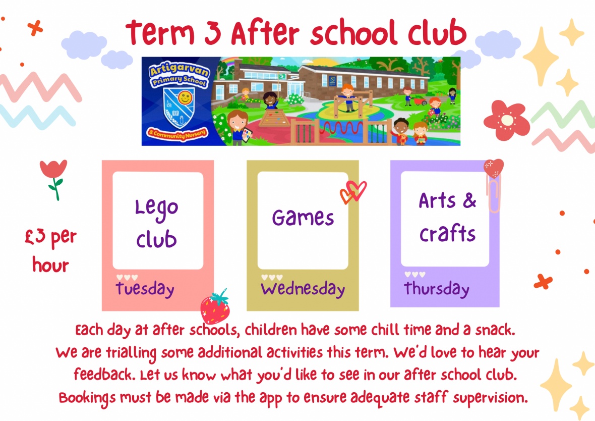 Term 3 After school activities 